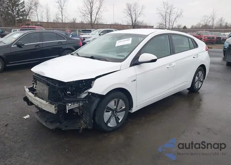2020 Hyundai Ioniq Hybrid Blue z USA, uszkodzony, nr VIN KMHC65LC6LU215812